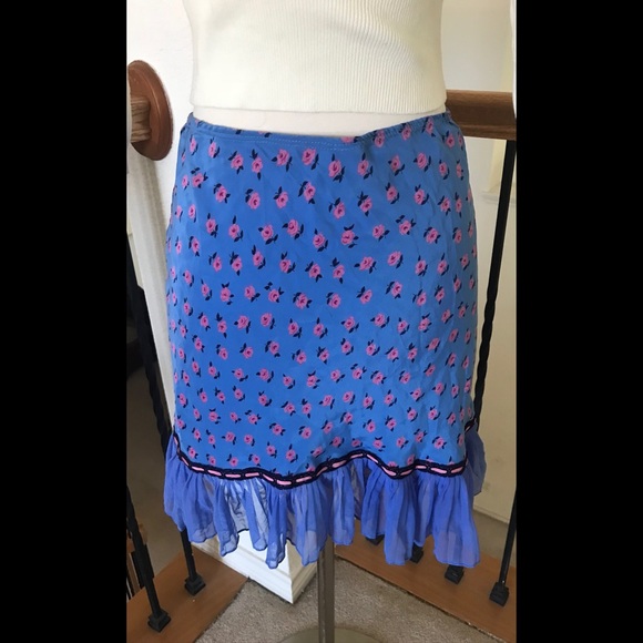 Vintage Betsey Johnson Floral Skirt S - Picture 4 of 4